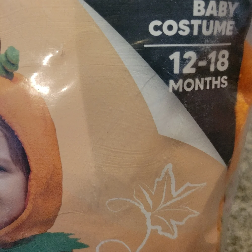 Spooktacular Creations Pumpkin Halloween Costume for Baby Size 12-18 Months New